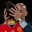 Jennifer Hermoso  is kissed by president of the RFEF Luis Rubiales during the FIFA Womens World Cup 2023 Final football match