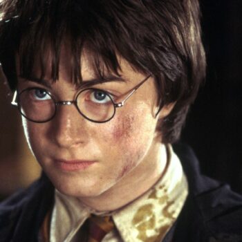 Daniel Radcliffe in a scene from the film Harry Potter and the Chamber of secrets.