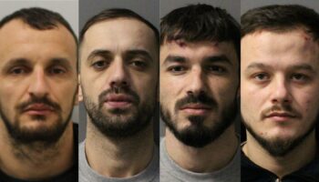 Four men who held a man against his will in north-west London have been jailed following a Flying Squad investigation
