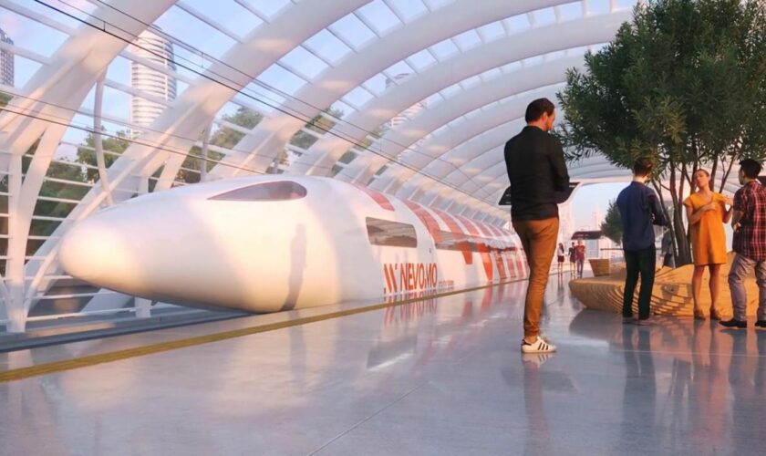 Magnetschwebebahn: Mit 550 km/h durch Europa: Neuer Superzug schwebt über Schienen