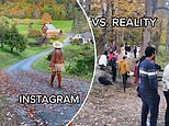 Vermont Town CLOSES road in bid to stop influx of annoying influencers taking selfies with fall foliage after they flew drones, blocked roads and set up portable CHANGING ROOMS