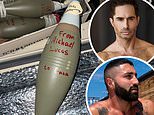 Pro-Israeli porn star, 51, claims he is being boycotted by pro-Palestinian porn stars for signing a rocket used by the IDF in Gaza with his own name