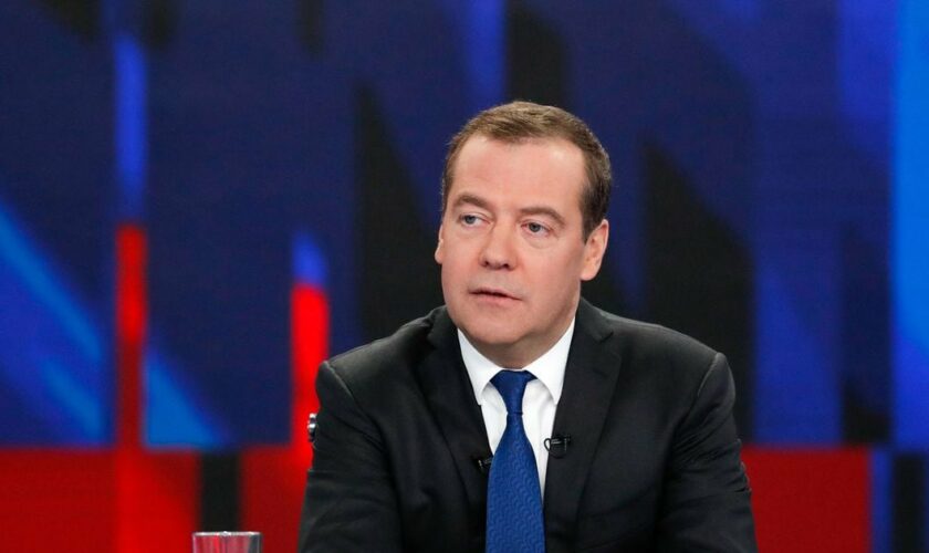 Le Premier ministre russe Dmitri Medvedev lors d'un interview, le 5 décembre 2019 à Moscou
