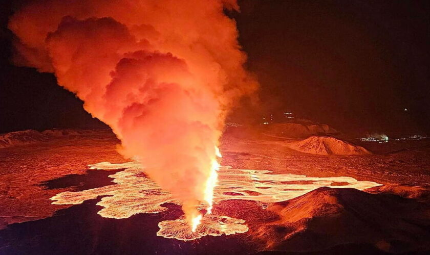 Islande : une nouvelle éruption volcanique en cours sur la péninsule de Reykjanes