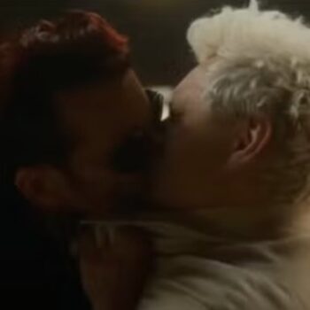 David Tennant says ‘it was quite fun’ kissing Good Omens co-star Michael Sheen