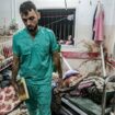 Une salle de l'hôpital Nasser endommagée par un bombardement israélien, le 17 décembre 2023 à Khan Younès, dans le sud de la bande de Gaza
