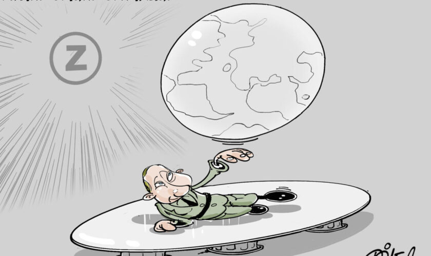 L'actu en dessin : Vladimir Poutine dans la peau du "dictateur"