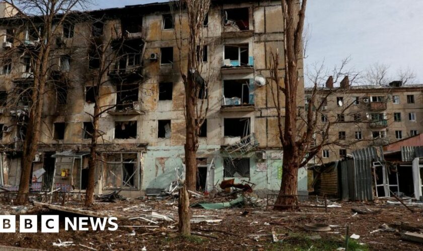 Destroyed buildings in Avdiivka, eastern Ukraine. File photo