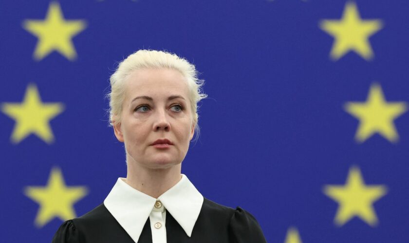 Navalny’s widow warns in E.U. speech of arrests at husband’s funeral