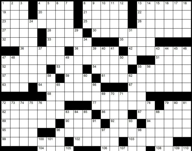 Solution to Evan Birnholz’s Feb. 25 crossword, ‘Pushed Back’