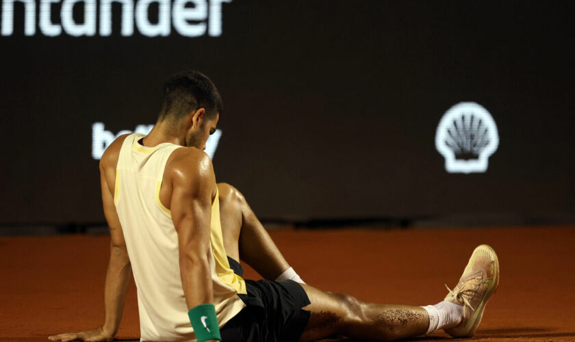 Tennis : les images de la blessure de Carlos Alcaraz lors du tournoi ATP de Rio