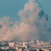 Rauch über Rafah nach israelischem Angriff