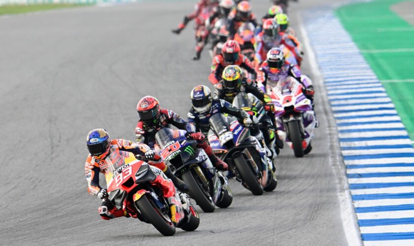 Riders compete in the 2023 Thailand race. Pic: AP