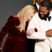 Christina Applegate, left, and Anthony Anderson appear during the 75th Primetime Emmy Awards on Monday, Jan. 15, 2024, at the Peacock Theater in Los Angeles. (AP Photo/Chris Pizzello)