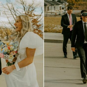 Utah groom goes viral after wearing Apple Vision Pro headset in wedding photos