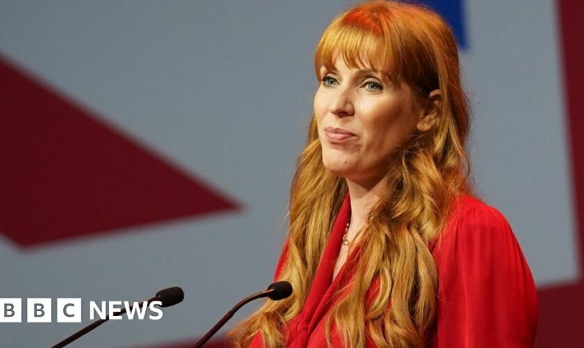 Deputy Labour leader Angela Rayner speaking at the Labour Party Women's Conference