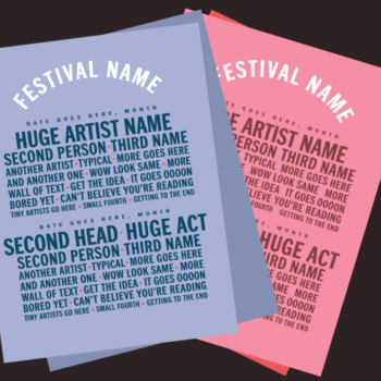 Test your music festival savvy: Who’s the bigger name on the poster?