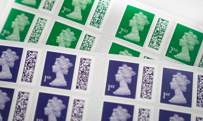 The Royal Mail will raise the prices of stamps again in April. Pic: PA