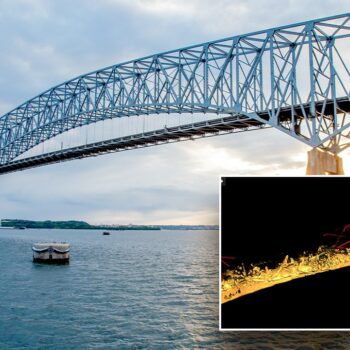 Baltimore bridge collapse: Underwater 3D images show mangled remains of Francis Scott Key Bridge
