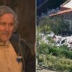 Los Angeles 'trash house' owner seen outside as city cleans up property