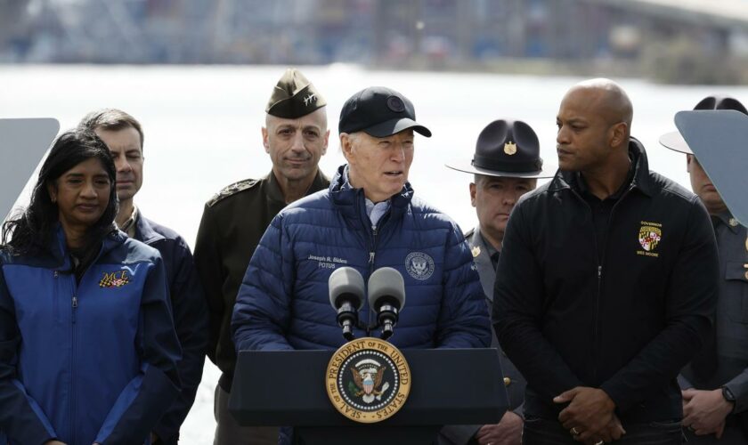 Brückeneinsturz: Joe Biden verspricht schnellen Wiederaufbau von Brücke in Baltimore