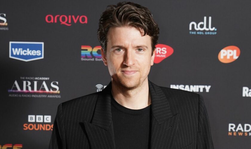 Greg James attending the ARIAS - Audio and Radio Industry Awards, at the Theatre Royal Drury Lane, London. Picture date: Tuesday May 2, 2023. Pic: Ian West/PA Wire