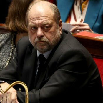 Le ministre français de la Justice Eric Dupond-Moretti à l'Assemblée nationale, le 13 février 2024
