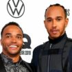 Nicolas Hamilton with his brother Lewis in 2019. Pic: AP