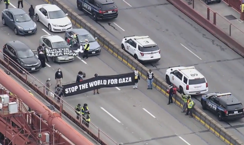 À San Francisco, le Golden Gate Bridge bloqué par des manifestants pro-Gaza