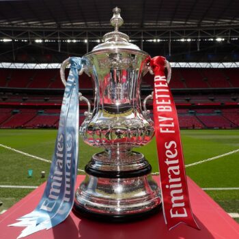 The FA Cup trophy. Pic: PA