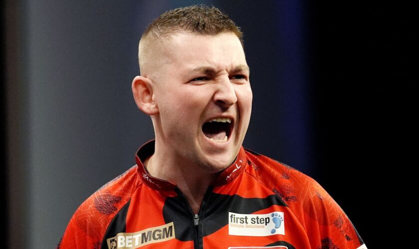 Nathan Aspinall claims victory as Michael van Gerwen’s homecoming is spoiled