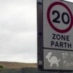 20 mph speed limit sign on public road, near a school, driving safety. Pic: iStock (steved_np3)