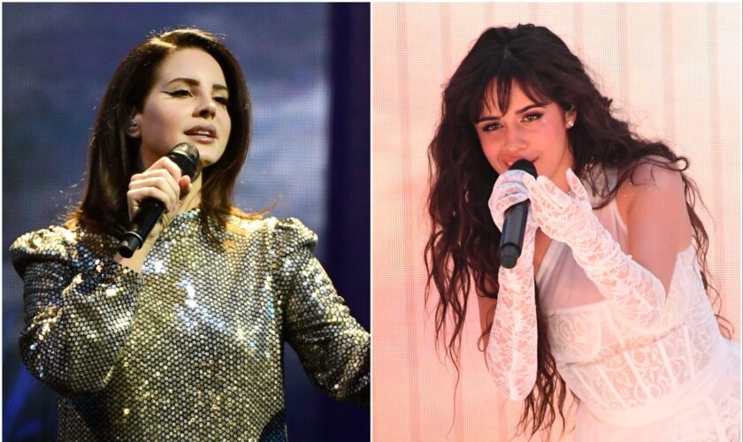 Lana Del Rey joined by Camila Cabello during week two of Coachella 2024
