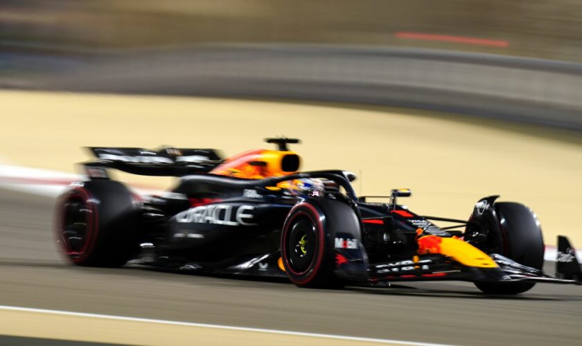 Max Verstappen during the qualifying for the Bahrain Grand Prix Pic: PA