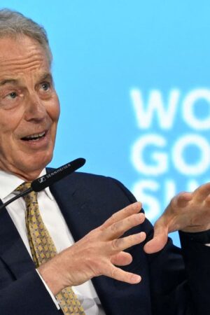 Blair warns politics risks becoming populated by the ‘weird and wealthy’ as he calls for reset with Europe