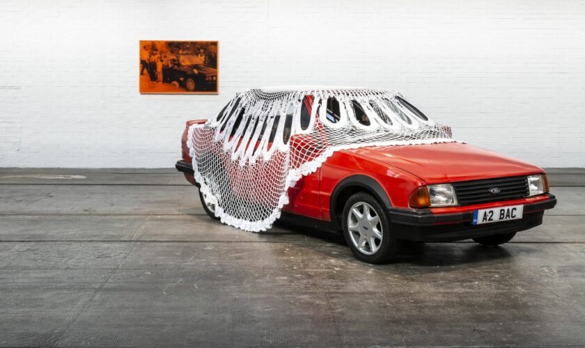 Artist who covered a car with a giant doily nominated for Turner Prize
