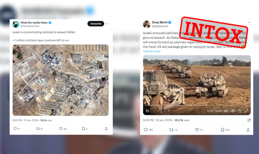 Attention à ces images trompeuses sur une supposée opération israélienne à Rafah