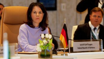 In Riad plädiert Annalena Baerbock für eine Zweistaatenlösung