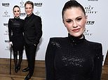 Anna Paquin, 41, walks red carpet with a cane alongside husband Stephen Moyer after 'difficult' undisclosed health issue left Oscar-winning actress suffering mobility and speech difficulties