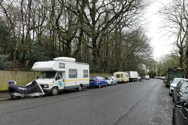 Camper vans park up in one of city's poshest areas as Londoners can't afford rent
