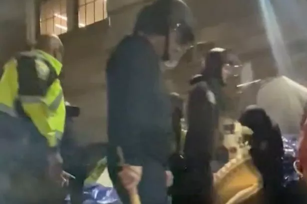 Emerson College Boston: Police clash with students holding pro-Palestinian protest in angry scenes