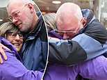 Emotional moment man is reunited with his sister for the first time since she moved to Australia in 1979 - after finances and family commitments kept them apart for 45 years