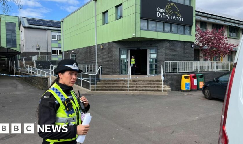 Girl arrested after teachers and pupil injured in school stabbing