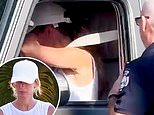 Gisele Bundchen appears to break down in TEARS as she is pulled over by police in Miami in shock incident - after stepping out with boyfriend Joaquim Valente