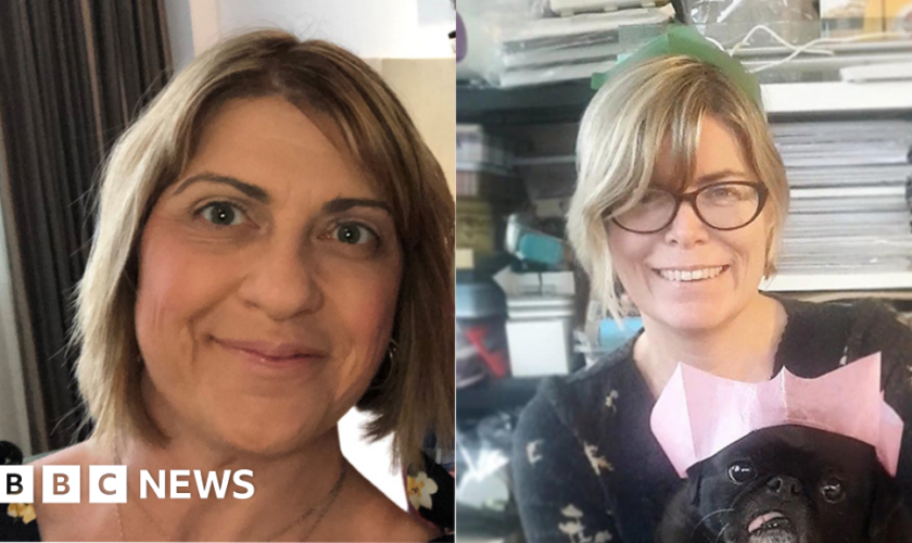Teachers Fiona Elias (left) and Liz Hopkin (right) were injured at the school in Carmarthenshire on Wednesday