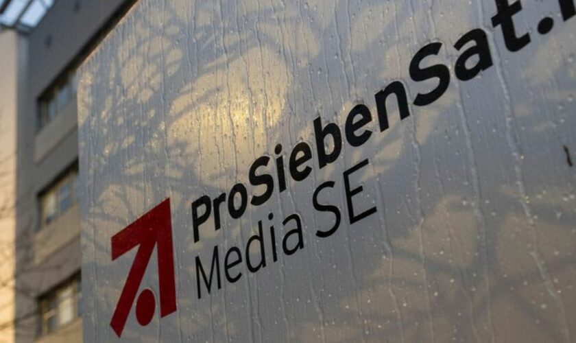 Das Logo der ProSiebenSat.1 Media AG. Foto: Lennart Preiss/dpa/Archivbild