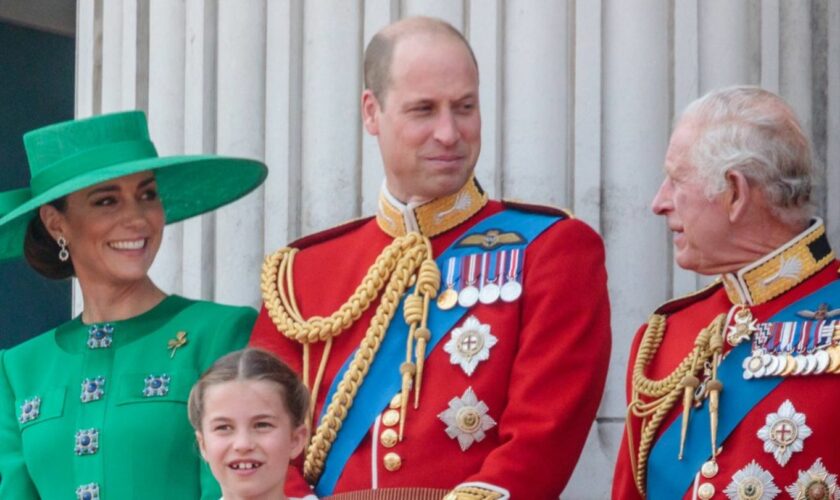 Sie bilden das Zentrum der Monarchie: Prinzessin Kate, Prinz William und König Charles.