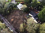 Mansions worth £1.4million have to be demolished and their elderly owners made homeless after Victorian railway embankment suddenly collapses below them