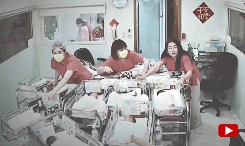Neugeborene gerettet: Erdbeben in Taiwan: Krankenschwestern auf Säuglingsstation reagieren sofort