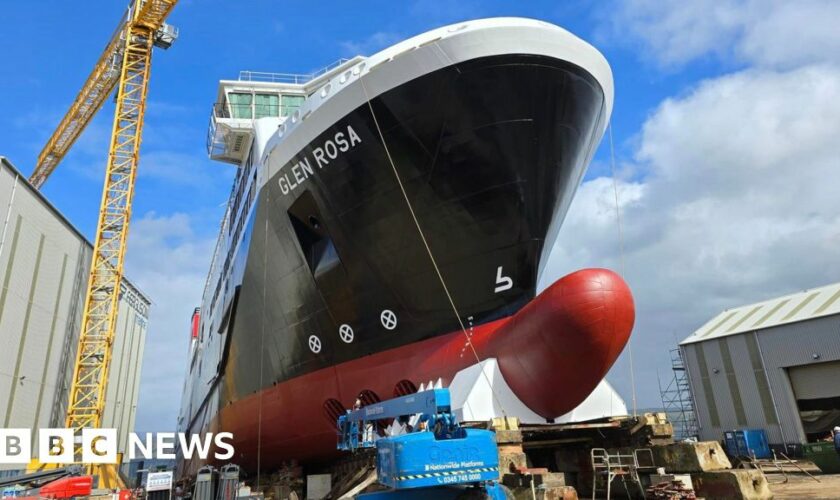 New CalMac ferry to be launched at Ferguson shipyard